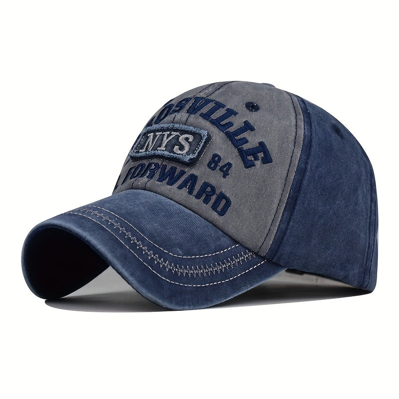 New Fashionable Trendy Hat with Letter Embroidery Baseball Cap Made Old Outdoor Men's Duckbill Cap