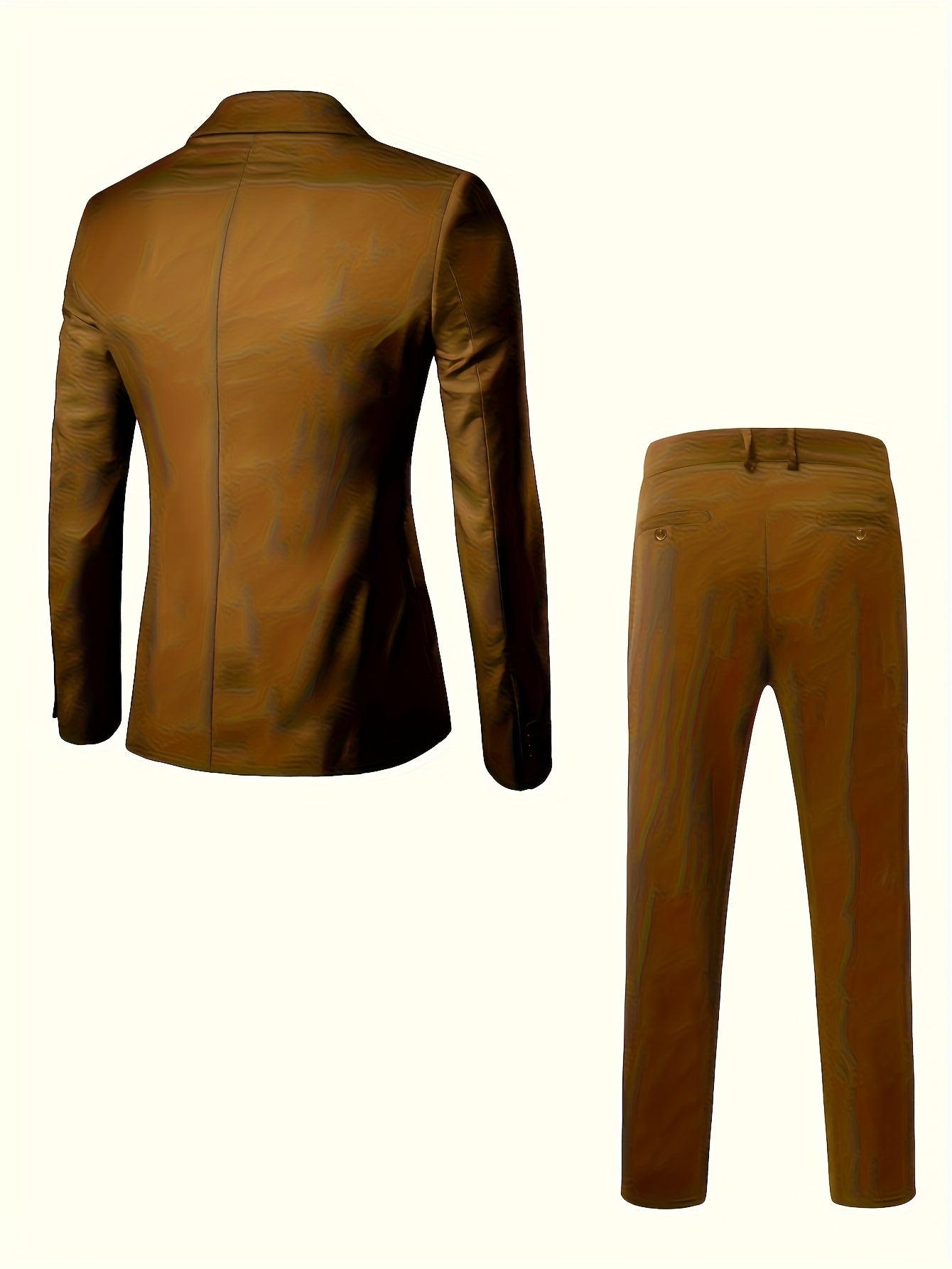 Costume Décontracté Homme Deux Pièces avec Poches Ouvertes