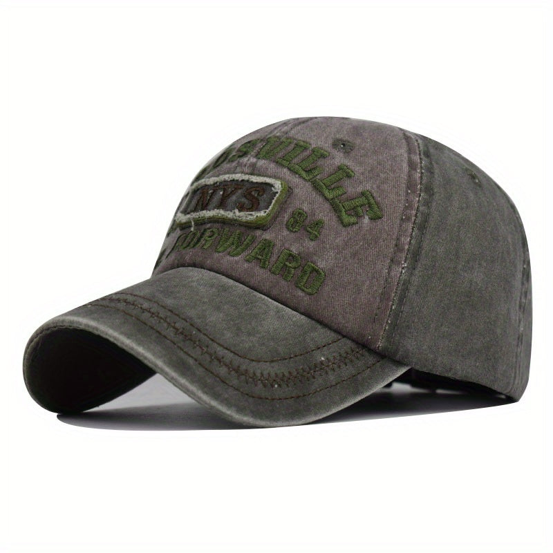New Fashionable Trendy Hat with Letter Embroidery Baseball Cap Made Old Outdoor Men's Duckbill Cap