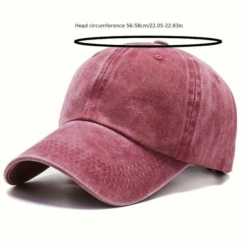 3pcs Unisex Vintage Washed Baseball Caps - Adjustable Snapback, Breathable Sun Protection, Distressed Retro Style for Men & Women (Black\u002FDark Gray\u002FPink)