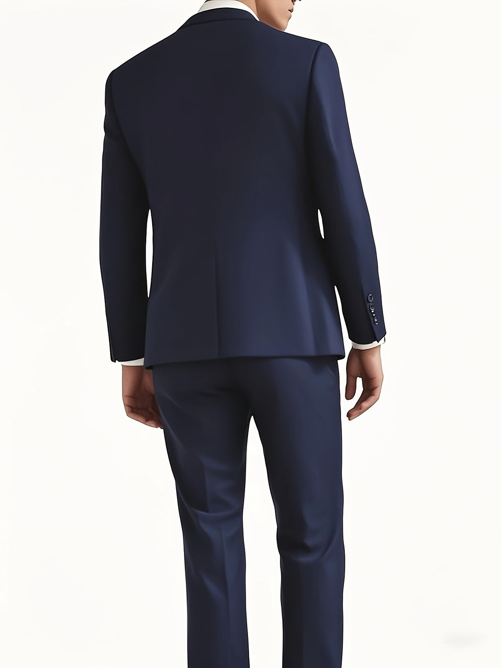 Ensemble de smoking pour homme, trois pièces, costume de mariage, double boutonnage, veste, gilet, pantalon, (001)