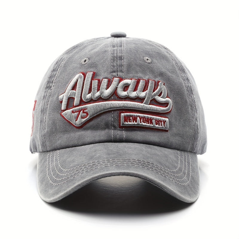 Set of 6 Trendy Embroidered Caps - Lightweight, Uv-Resistant, Sweat-Absorbing, Adjustable, Gender-Neutral Outdoor Hat for Hiking, Traveling, Sports, And Daily Use - Ideal for Both Men And Women