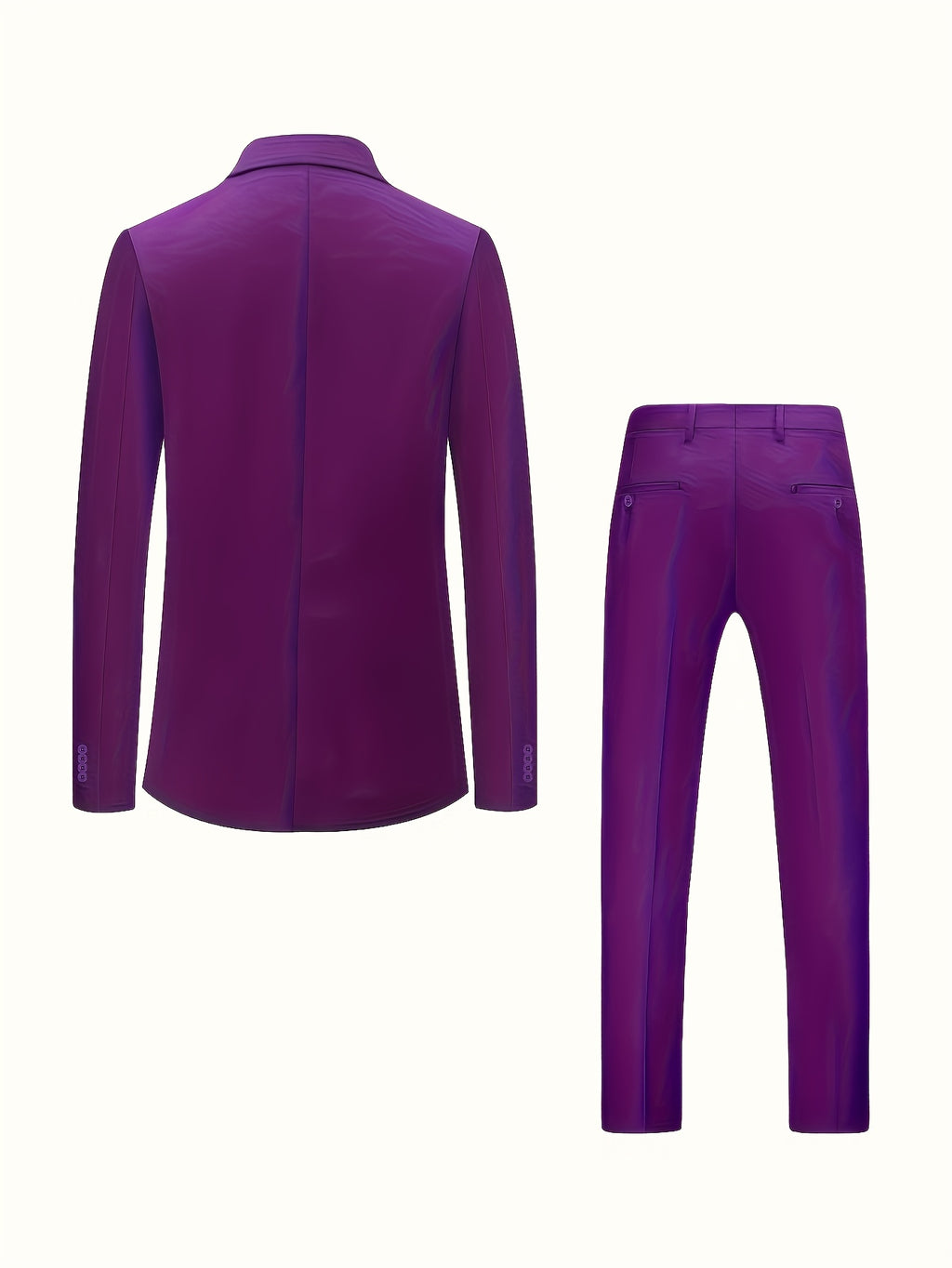 Costume Décontracté Homme Deux Pièces avec Poches Ouvertes