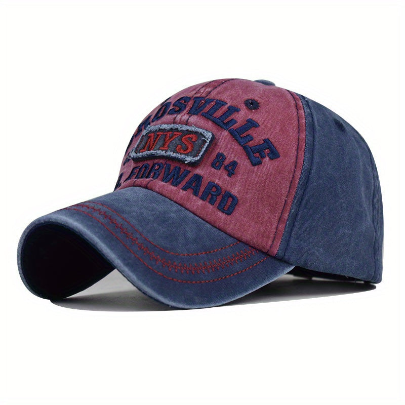 New Fashionable Trendy Hat with Letter Embroidery Baseball Cap Made Old Outdoor Men's Duckbill Cap