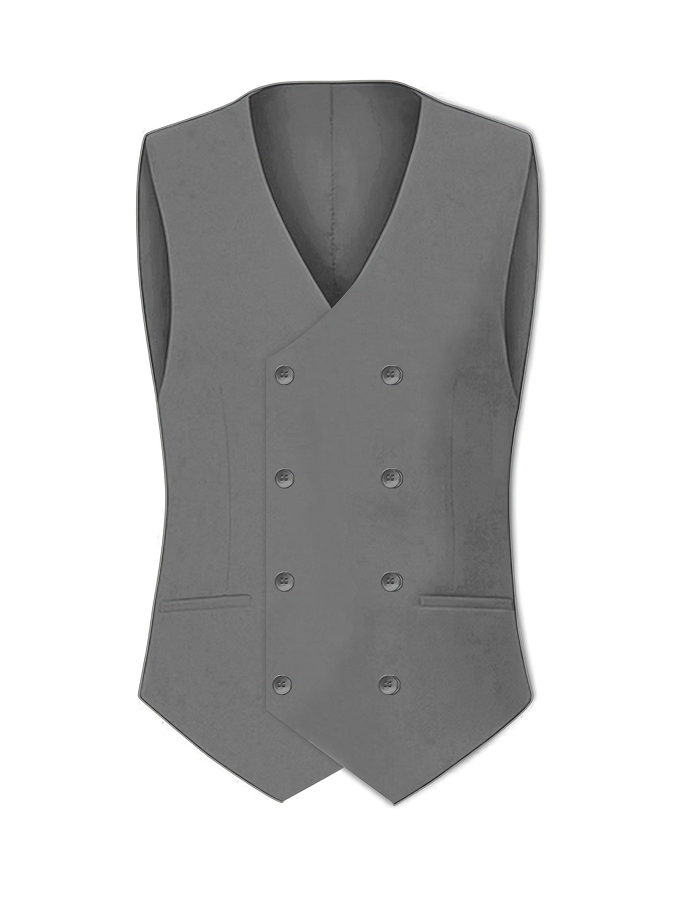 Costume Trois Pièces Haut de Gamme pour Hommes avec Pantalon Occidental et Gilet Grande Taille, Tenue Formelle pour Mariage ou Fête
