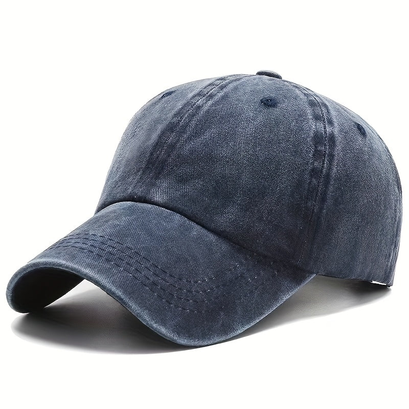 3pcs Unisex Vintage Washed Baseball Caps - Adjustable Snapback, Breathable Sun Protection, Distressed Retro Style for Men & Women (Black\u002FDark Gray\u002FPink)