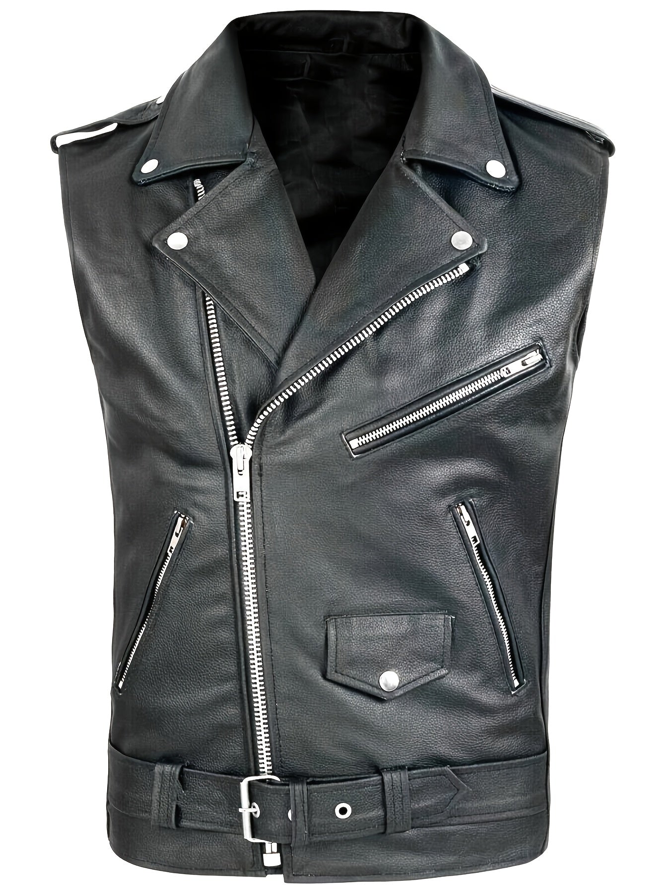 Gilet élégant pour homme - Sans manches, zippé, design multi-poches pour les vêtements de rue d'extérieur, confortable et décontracté, gilet décontracté pour les vêtements de rue | Gilet élégant | Jacke zippée